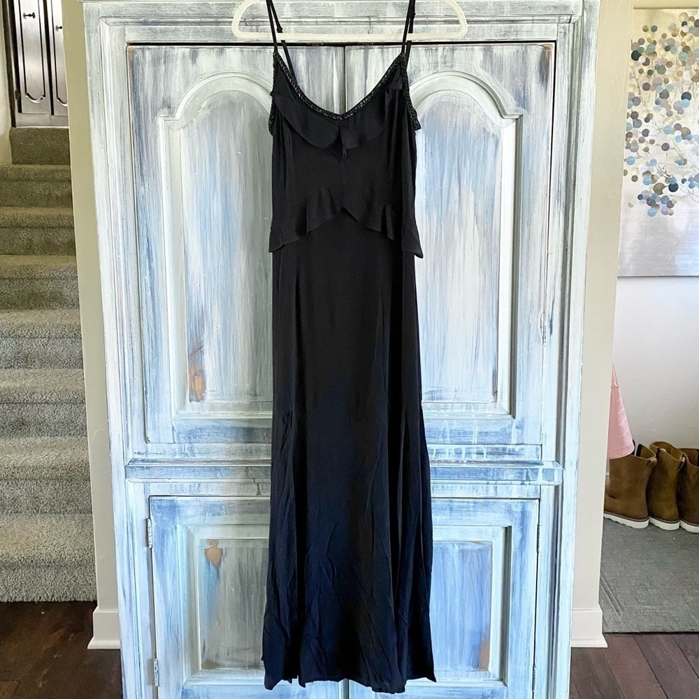 TANYA BEADED MAXI DRESS - BLACK - Picture 4 of 14